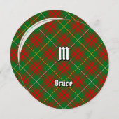 Clan Bruce Hunting Tartan Kaart (Voorkant / Achterkant)