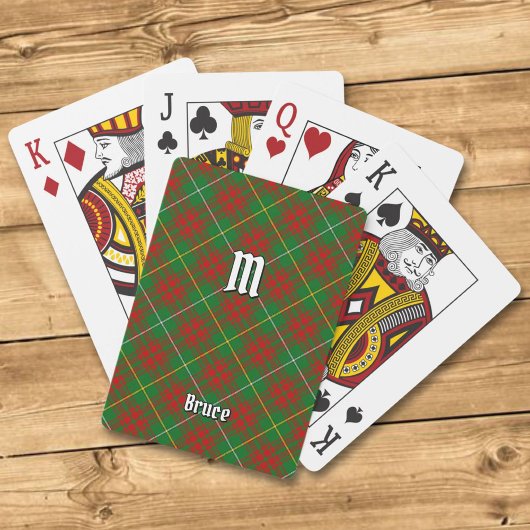 Clan Bruce Hunting Tartan Pokerkaarten