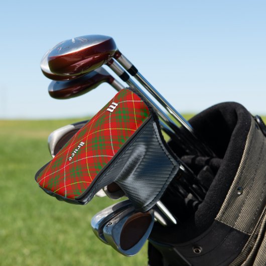 Clan Bruce Tartan Golfheadcover (Insitu)