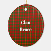 Clan Bruce tartan Keramisch Ornament (Links)