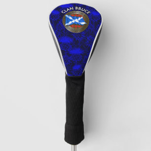 Clan Bruce Tartan Knot & Flag Golfheadcover