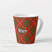 Clan Bruce Tartan Latte Mok (Rechterhoek)