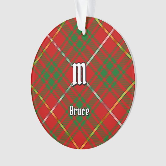 Clan Bruce Tartan Ornament (voorkant)