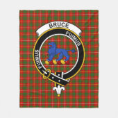 Clan Bruce Tartan Pset Fleece Deken (Voorkant)