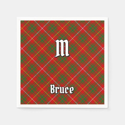 Clan Bruce Tartan Servet (Voorkant)