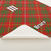 Clan Bruce Tartan Sherpa Deken (3/4)