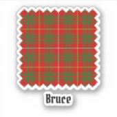 Clan Bruce Tartan Sticker (Voorkant)