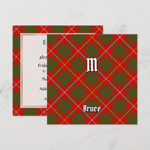 Clan Bruce Tartan Uitnodiging