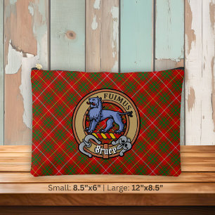 Clan Bruce-wapen boven tartan Etui