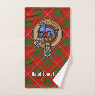 Clan Bruce Wapen over Tartan Bad Handdoek