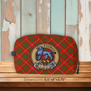 Clan Bruce Wapen over Tartan Toilettasje