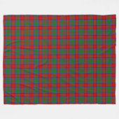 Clan Buccleuch Scottish Tartan Pset Pattern Fleece Deken (Voorkant (Horizontaal))