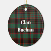 Clan Buchan Ancient Tartan Keramisch Ornament (Links)