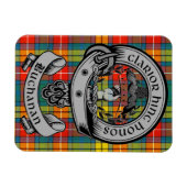 Clan Buchanan Crest Badge & Tartan Magneet (Horizontaal)