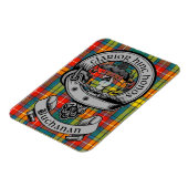 Clan Buchanan Crest Badge & Tartan Magneet (Linkerzijde)