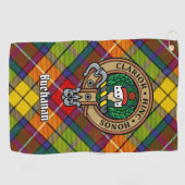 Clan Buchanan Crest Golfhanddoek (Horizontaal)