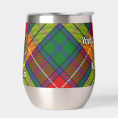 Clan Buchanan Crest over Tartan (Links)