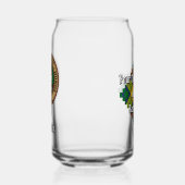 Clan Buchanan Crest over Tartan Blikvorm Glas (Links)