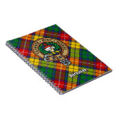 Clan Buchanan Crest over Tartan Notitieboek (Rechterzijde)