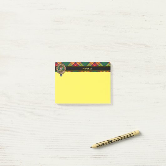 Clan Buchanan Crest Post-it® Notes (Op bureau)