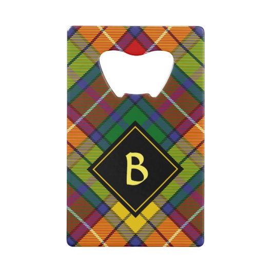 Clan Buchanan Crest sur Tartan (Devant)