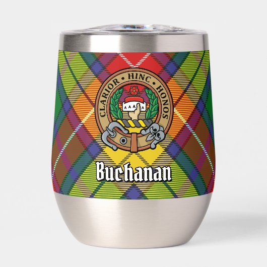 Clan Buchanan Crest sur Tartan (Avant)