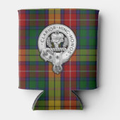Clan Buchanan Crest & Tartan Blikjeskoeler (Voorkant)