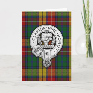 Clan Buchanan Crest & Tartan Kaart