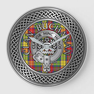 Clan Buchanan Crest & Tartan Knot Grote Klok
