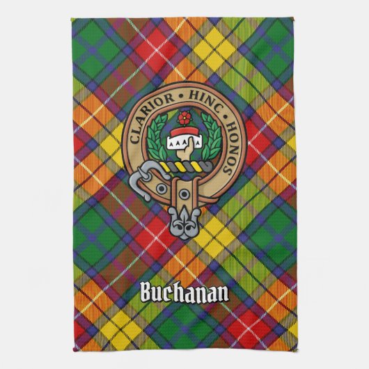 Clan Buchanan Crest Theedoek (Verticaal)