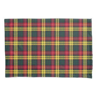 Clan Buchanan Geel, Groen en Rood Schots Plaid Kussensloop