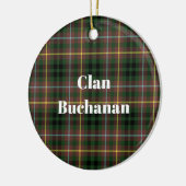 Clan Buchanan Hunting Tartan Keramisch Ornament (Links)