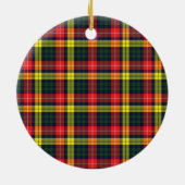 Clan Buchanan Modern Tartan Keramisch Ornament (Achterkant)