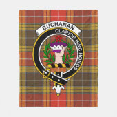 Clan Buchanan Old Set Weathered Tartan Pset Fleece Deken (Voorkant)