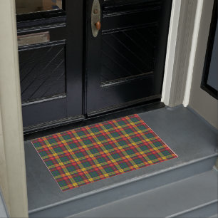 Clan Buchanan Plaid Groen Rood Geel Check Tartan Deurmat