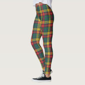 Clan Buchanan Scottish Pset Red Green Yellow Leggings (Links)