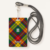 Clan Buchanan Tartan Badge (Voorkant met draagriem)