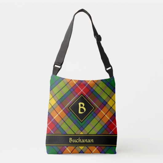 Clan Buchanan Tartan Crossbody Tas (Voorkant)