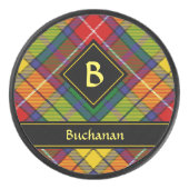 Clan Buchanan Tartan Hockey Puck (Voorkant)