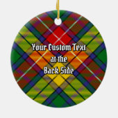Clan Buchanan Tartan Keramisch Ornament (Achterkant)