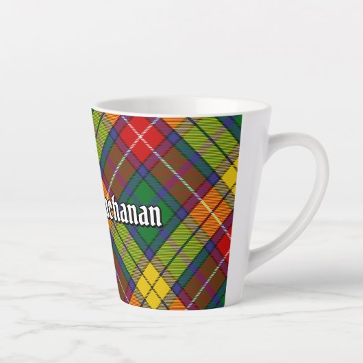 Clan Buchanan Tartan Latte Mok (Rechts)