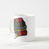 Clan Buchanan Tartan Paint Brush Cup Mok (Voorkant links)