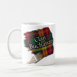 Clan Buchanan Tartan Paint Brush Cup Mok