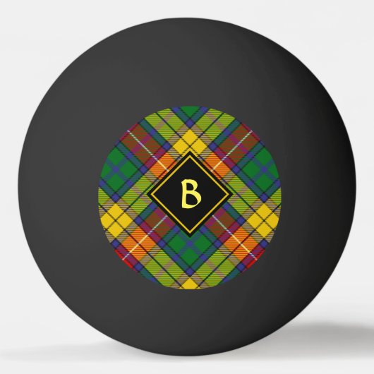 Clan Buchanan Tartan Pingpongballen (Voorkant)