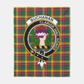 Clan Buchanan Tartan Pset Fleece Deken (Voorkant)