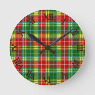 Clan Buchanan Tartan Ronde Klok