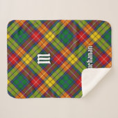 Clan Buchanan Tartan Sherpa Deken (Voorkant (horizontaal))