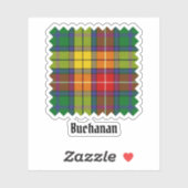 Clan Buchanan Tartan Sticker (Vel)