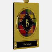 Clan Buchanan Tartan Verguld Banner Ornament (Rechts)