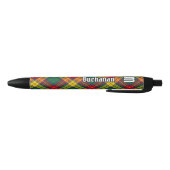 Clan Buchanan Tartan Zwarte Inkt Pen (Bodem)
